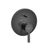 خلاط بانيو ودش دفن محول تلقائي أسود روكا