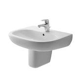 حوض بالعامود المعلق دي كود ابيض 55 سم ديورافيت