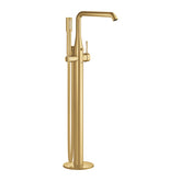 خلاط بانيو بمقبض فردي مقاس 1/2 بوصة، مثبت على الأرض ذهبي فاتح مطفي جروهي