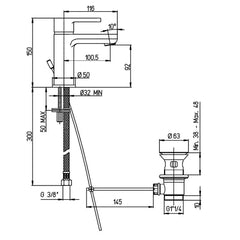 خلاط حوض اكوا كروم ديورافيت