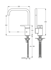 خلاط حوض كروم إيديال ستاندرد