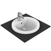 حوض كونترتوب دائري 48سم كونكت أبيض ايديال ستاندرد