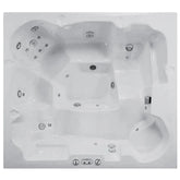 G9286- بانيو مساج 10 جيت كروم ميني سبا أبيض ايديال ستاندرد