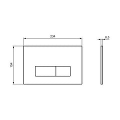 ضاغط امامى مزدوج الضغط ايديال استاندرد أوليس كروم M2