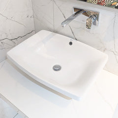 حوض اندبندنت مستطيل 45×60 سم أبيض ايديال ستاندرد - G416001