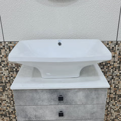 حوض اندبندنت مستطيل 45×60 سم أبيض ايديال ستاندرد - G416001