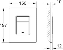 لوحة طرد رمادي داكن من جروهي