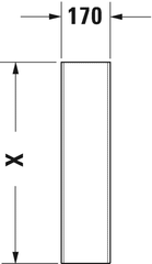 عامود حوض دي كود أبيض من ديورافيت