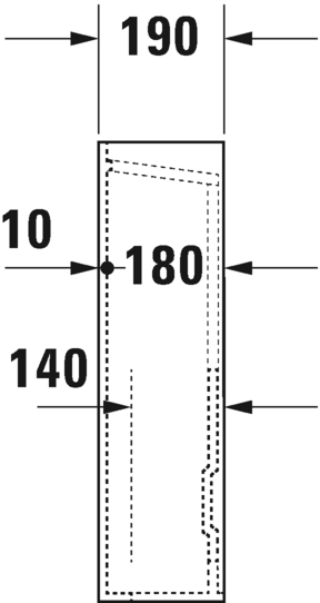 عامود حوض دي كود أبيض من ديورافيت