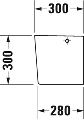 ركبة حوض بي سري كومفورت أبيض ديورافيت