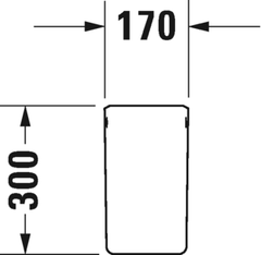 ركبة حوض بي سري كومفورت أبيض ديورافيت