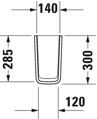 ركبة حوض بي سري كومفورت أبيض ديورافيت