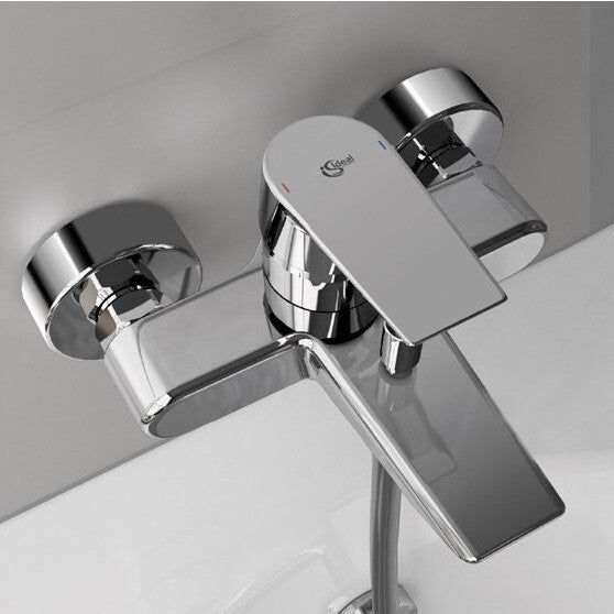 خلاط بانيو ودش تيسى بمقبض فردى كروم أيديال ستاندرد