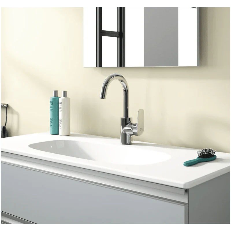 خلاط حوض بقنطرة عالية متحركة نيو سيرافليكس كروم ايديال ستاندرد