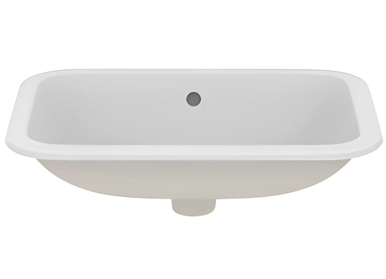 حوض يثبت تحت سطح افقي 58×41 سم كونكت أبيض ايديال ستاندرد