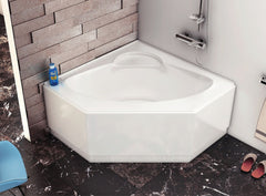 GA961 - بانيو كونتور 110×110 أبيض ايديال ستاندرد