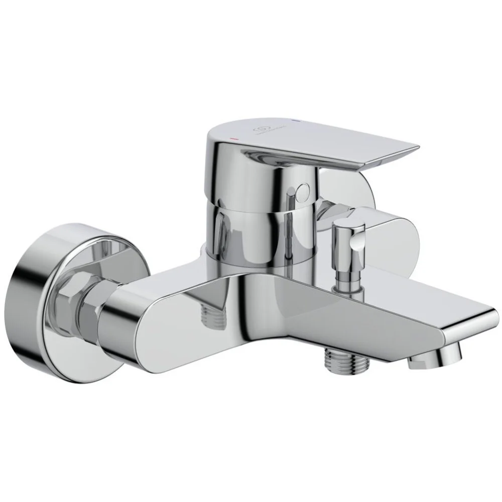 خلاط بانيو ودش تيسى بمقبض فردى كروم أيديال ستاندرد