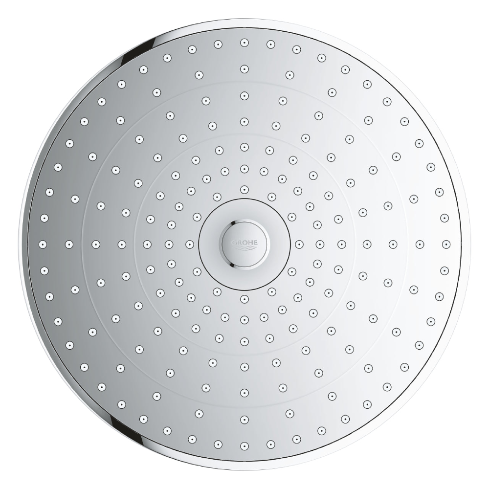 رأس دش استحمام يوفوريا 260 مع 3 رشاشات كروم جروهي