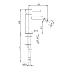خلاط حمام سكالا كروم ديورافيت