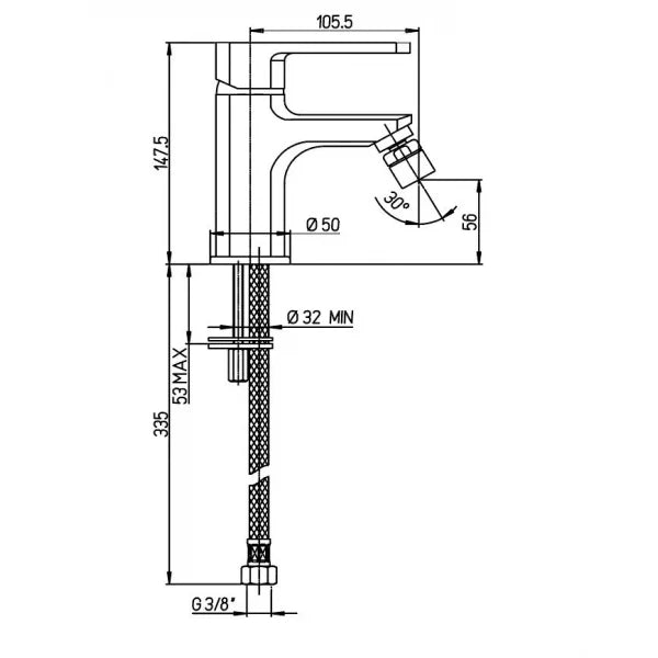 خلاط حمام فيفا كروم ديورافيت