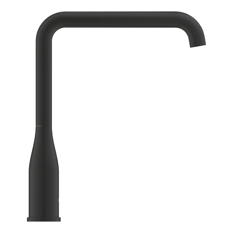 خلاط مطبخ بمقبض فردي بقياس 1/2 بوصة أسود داكن جروهي