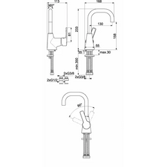 خلاط حوض كروم بمقبض فردي أيديال ستاندرد