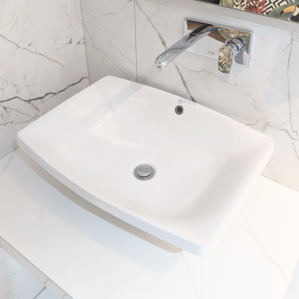 حوض اندبندنت مستطيل 45×60 سم أبيض ايديال ستاندرد - G416001