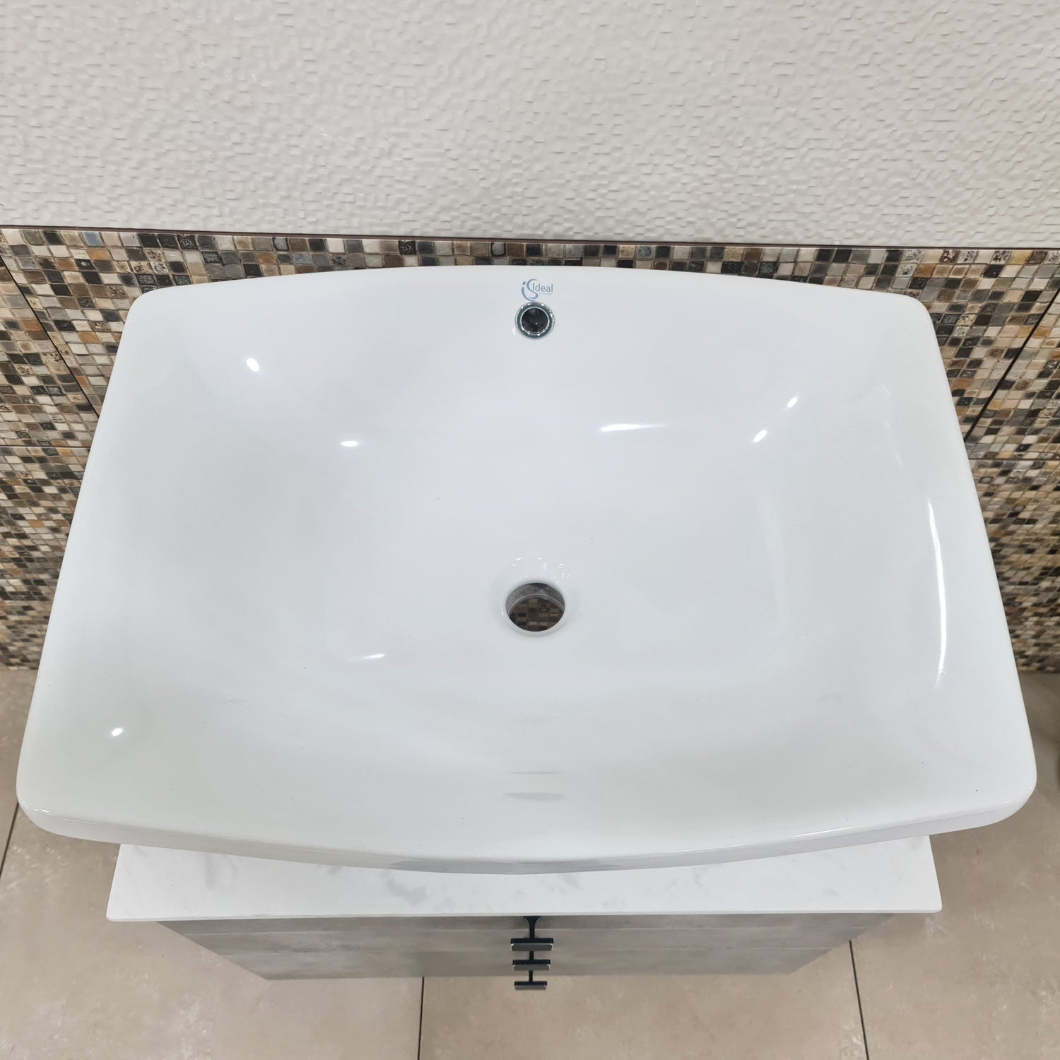 حوض اندبندنت مستطيل 45×60 سم أبيض ايديال ستاندرد - G416001